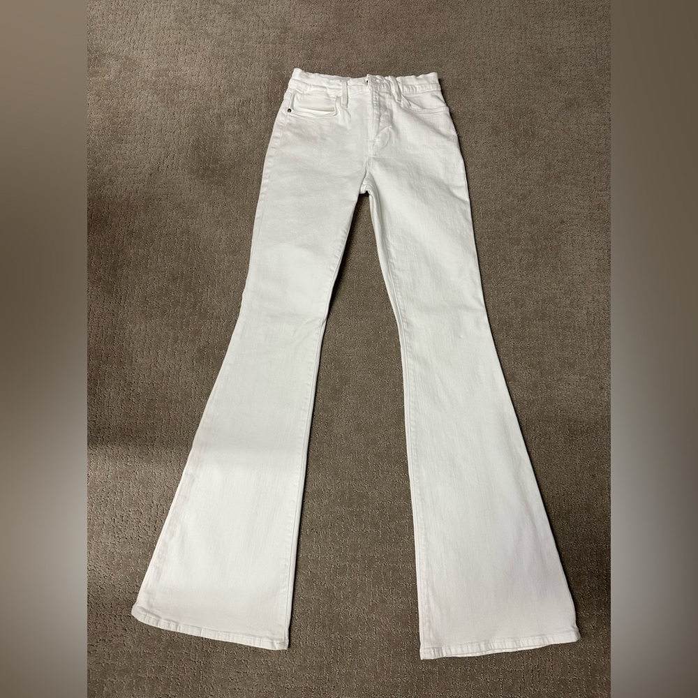Frame Le High Flare Jeans White size 25